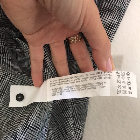 ZARA Checked Wrap Blouse - Picture 10 of 10